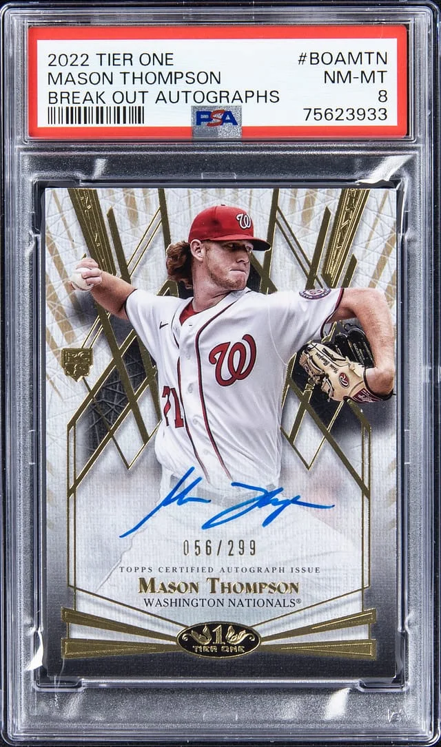 2022 Topps Mason Thompson Tier One Break Out Autographs #BOAMTN card image