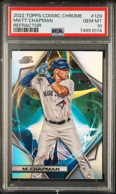 2022 Topps Matt Chapman Cosmic Chrome Refractor #129 card image