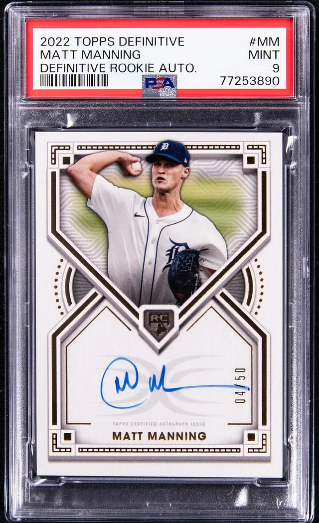 2022 Topps Matt Manning Definitive Collection Definitive Autographs #DRA-MM card image