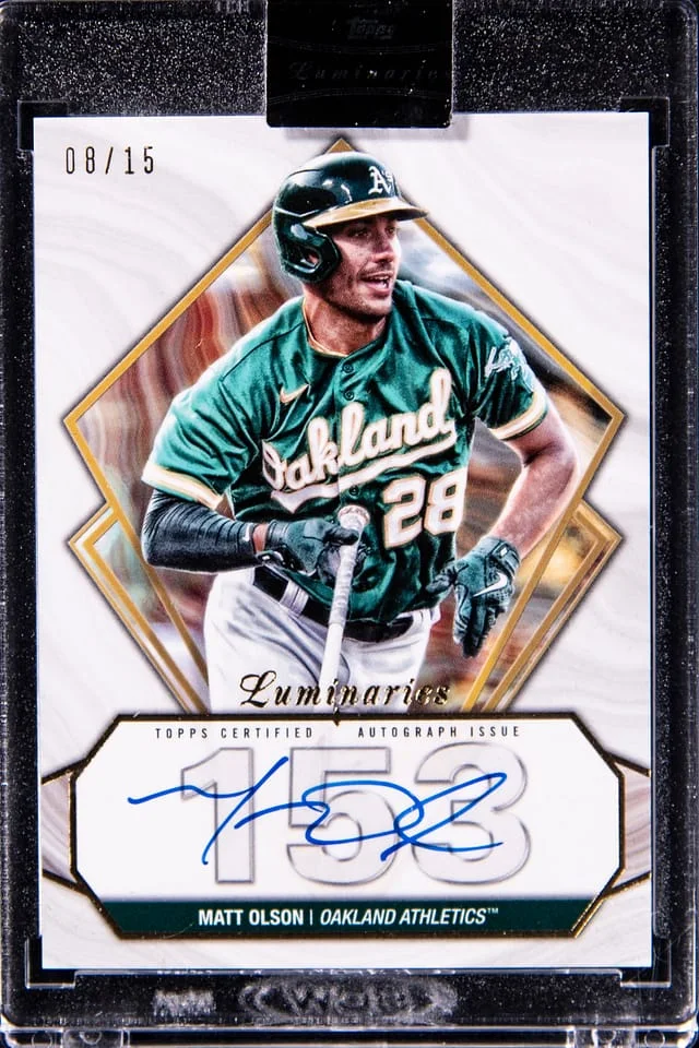 2022 Topps Matt Olson Luminaries Home Run Kings Autographs #HK-MO card image