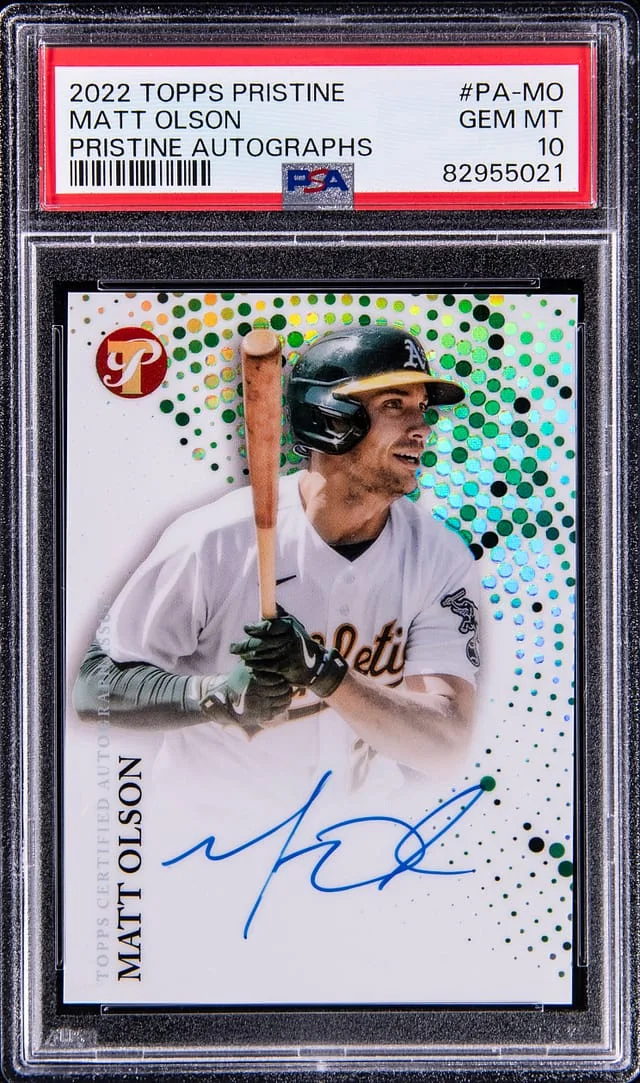 2022 Topps Matt Olson Pristine Autograph #PA-MO card image
