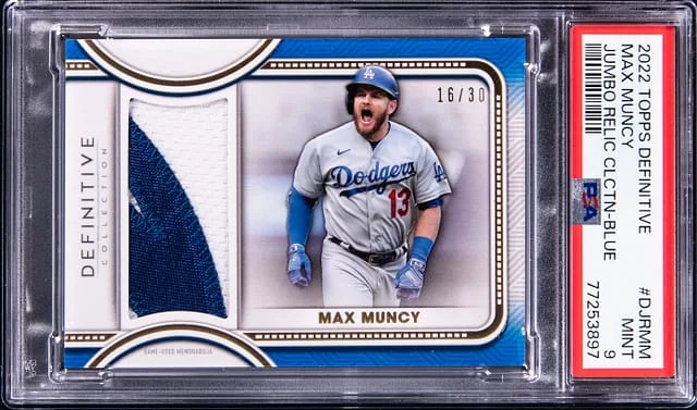 2022 Topps Max Muncy Definitive Jumbo Relic Collection #DJRMM card image