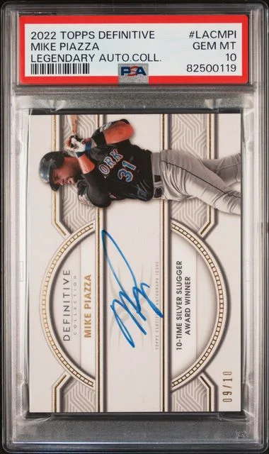2022 Topps Mike Piazza Definitive Legendary Autograph Collection #LACMPI card image