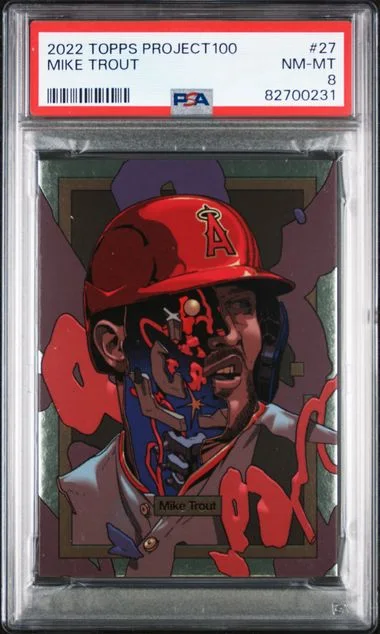 2022 Topps Mike Trout Cosmic Chrome Refractor #27 card image