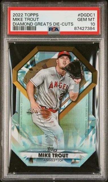 2022 Topps Mike Trout Diamond Greats Die-Cuts #DGDC1 card image