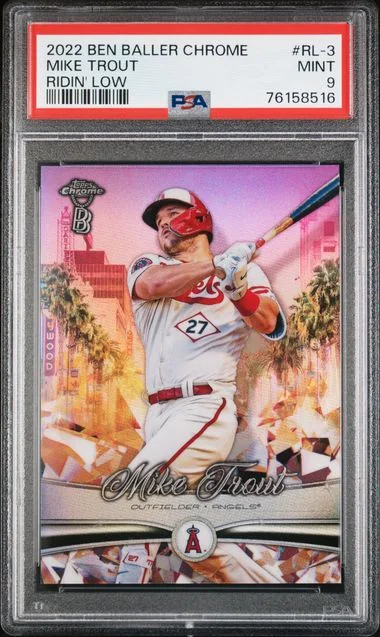 2022 Topps Mike Trout Ben Baller Chrome Ridin' Low #RL-3 card image