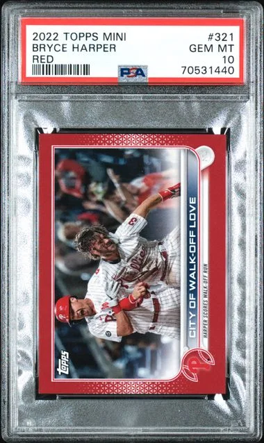 2022 Topps Mini Bryce Harper Red #321 card image