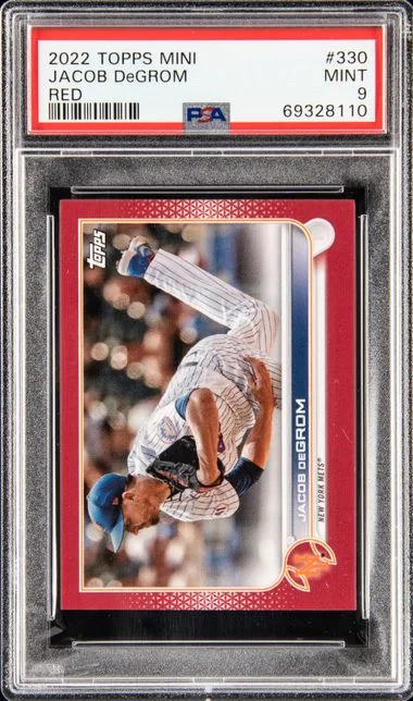 2022 Topps Mini Jacob Degrom Red #330 card image