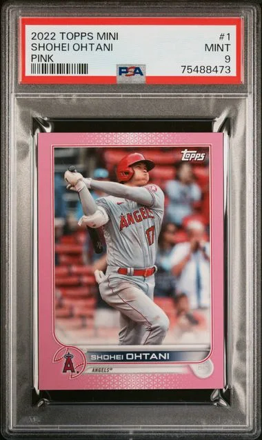 2022 Topps Mini Shohei Ohtani Pink #1 card image
