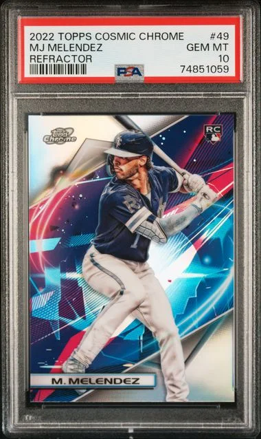 2022 Topps MJ Melendez Cosmic Chrome Refractor #49 card image