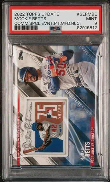 2022 Topps Mookie Betts Commemorative Special Event Patch Manufactured Relics #SEP-MBE card image