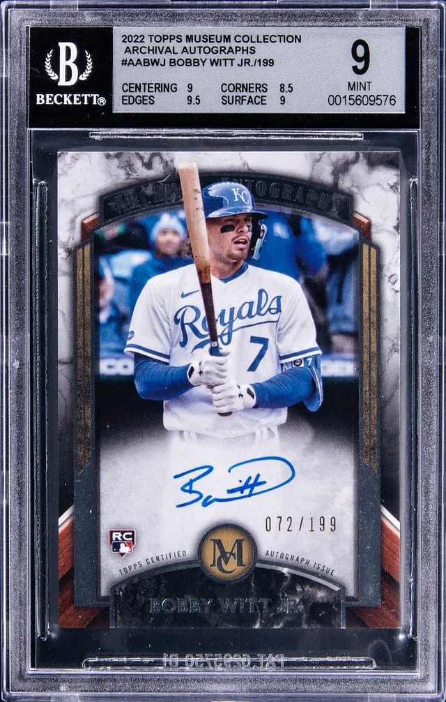 2022 Topps Museum Collection Bobby Witt Jr. Archival Autographs #AA-BWJ card image