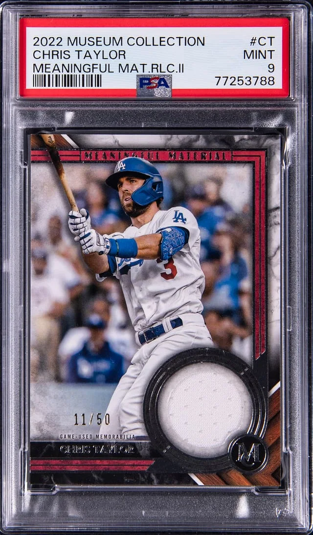 2022 Topps Museum Collection Chris Taylor Meaningful Materials Relic #CT card image