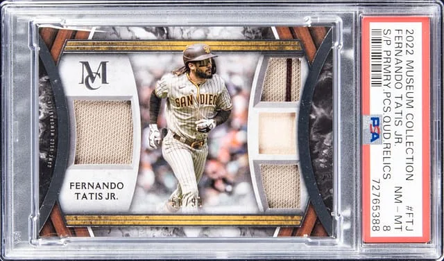 2022 Topps Museum Collection Fernando Tatis Jr. Primary Pieces Quad Relics #FTJ card image