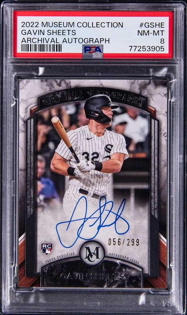 2022 Topps Museum Collection Gavin Sheets Archival Autograph #GSHE card image