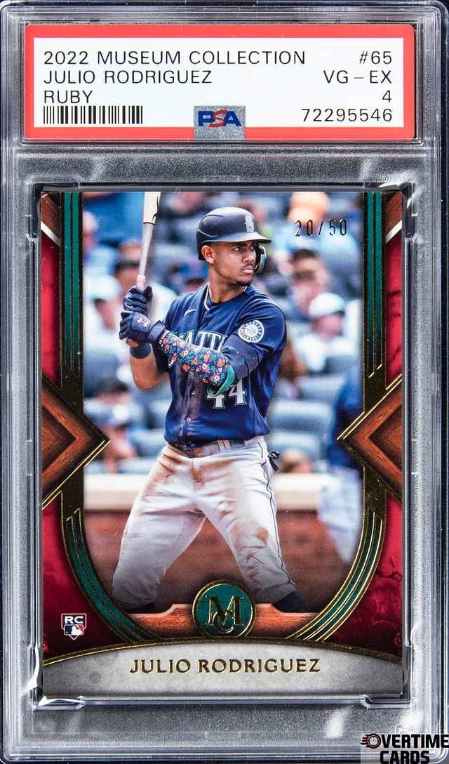 2022 Topps Museum Collection Julio Rodriguez Ruby #65 card image