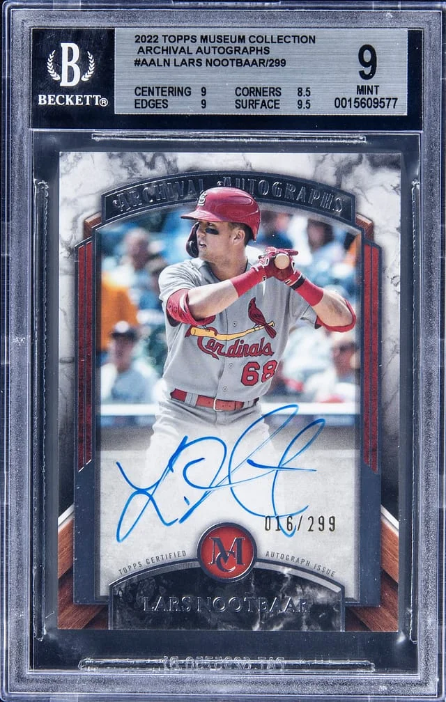 2022 Topps Museum Collection Lars Nootbaar Archival Autographs #AA-LN card image
