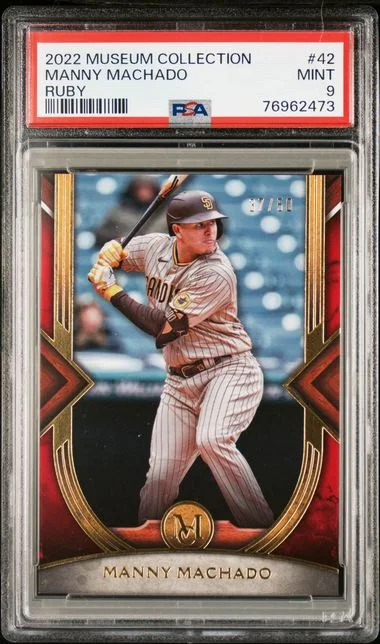 2022 Topps Museum Collection Manny Machado Ruby #42 card image