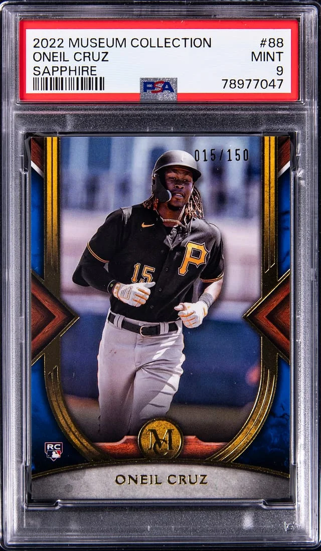 2022 Topps Museum Collection Oneil Cruz Sapphire #88 card image