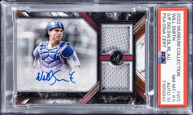 2022 Topps Museum Collection Will Smith Signature Swatches Dual Relic Autograph #WS card image