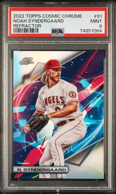 2022 Topps Noah Syndergaard Cosmic Chrome Refractor #91 card image