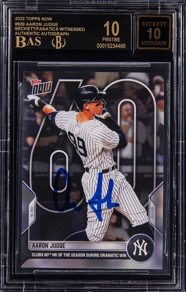 2022 Topps Now Aaron Judge #929 card image
