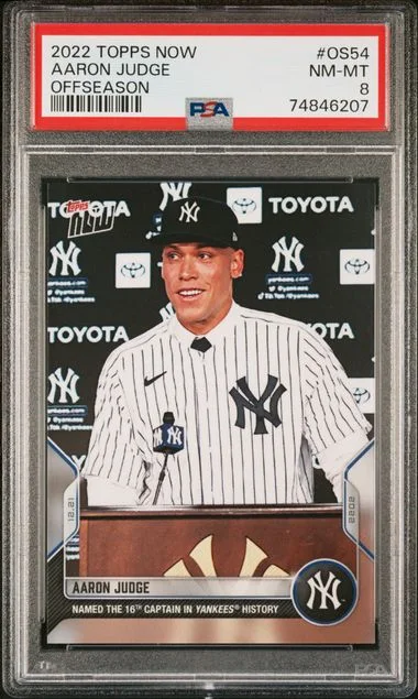 2022 Topps Now Aaron Judge Offseason #OS-54 card image