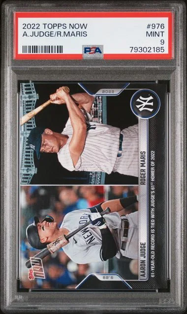 2022 Topps Now Aaron Judge/Roger Maris #976 card image