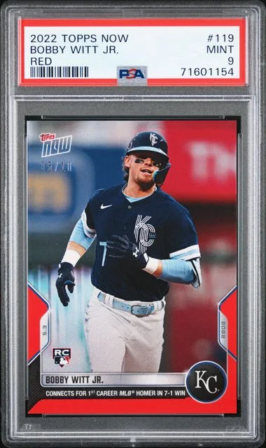 2022 Topps Now Bobby Witt Jr. Red #119 card image