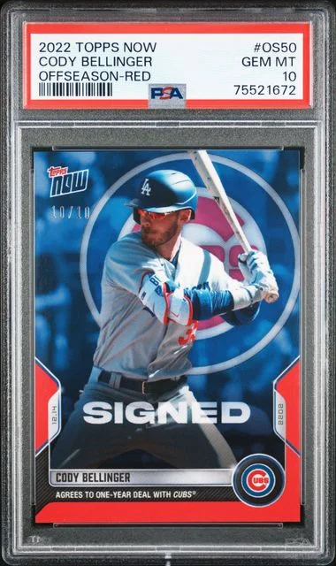 2022 Topps Now Cody Bellinger Offseason #OS-50 card image