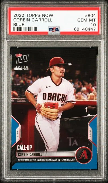 2022 Topps Now Corbin Carroll Blue #804 card image