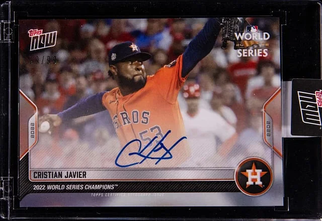2022 Topps Now Cristian Javier World Series #WS-GA card image