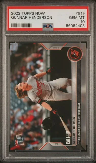 2022 Topps Now Gunnar Henderson #819 card image