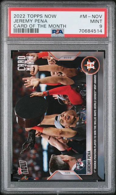 2022 Topps Now Jeremy Pena Card Of The Month #M-NOV card image