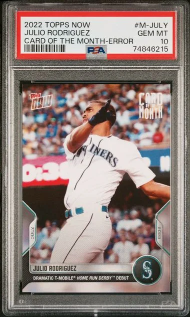 2022 Topps Now Julio Rodriguez Card Of The Month Error #M-JULY card image