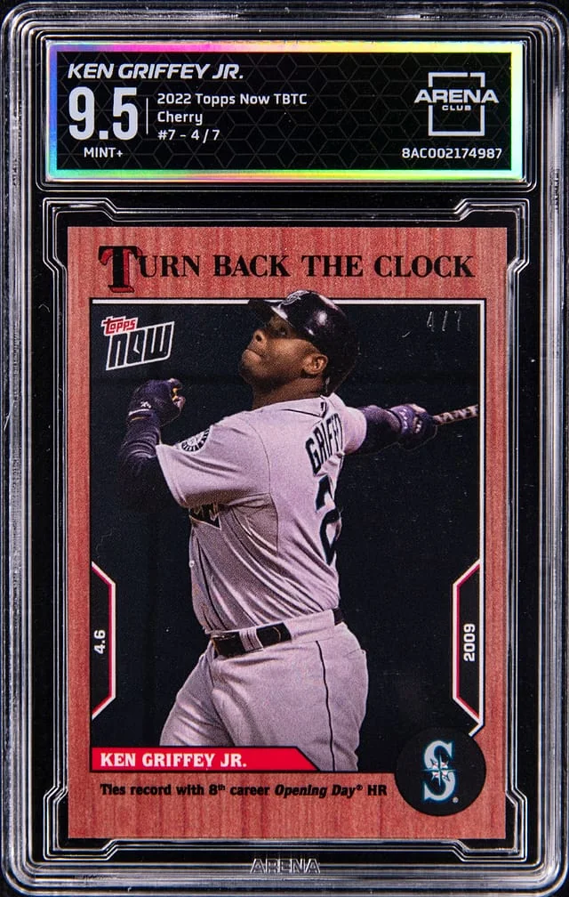 2022 Topps Now Ken Griffey Jr. - AC MINT+ 9.5 Turn Back the Clock Cherry #7 card image