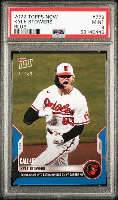 2022 Topps Now Kyle Stowers Blue #779 card image