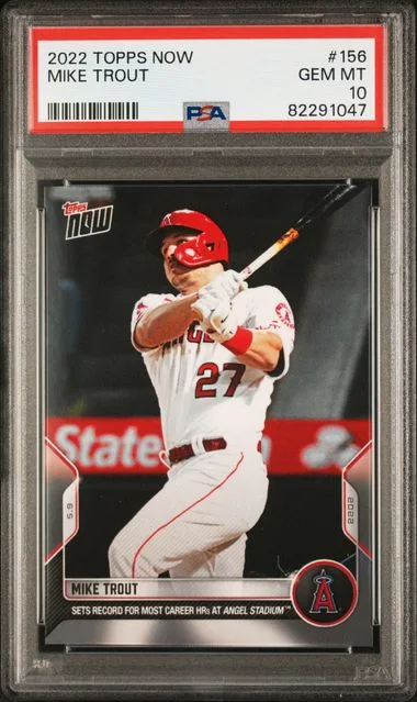 2022 Topps Now Mike Trout #156 card image