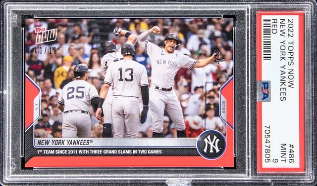 2022 Topps Now New York Yankees Red #486 card image