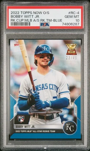 2022 Topps Now Offseason Cup MLB All-Star Team Blue -4 Bobby Witt Jr. #no-number card image