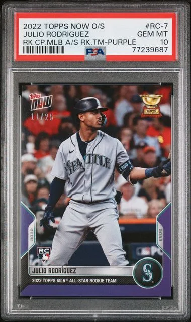 2022 Topps Now Offseason Cup MLB All-Star Team Purple -7 Julio Rodriguez #no-number card image