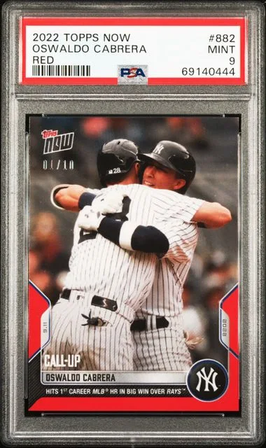 2022 Topps Now Oswaldo Cabrera #882 card image
