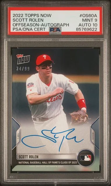 2022 Topps Now Scott Rolen Offseason Autograph #OS60A card image