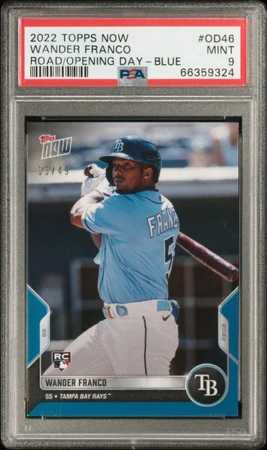 2022 Topps Now Wander Franco Road To Opening Day Blue #OD46 card image