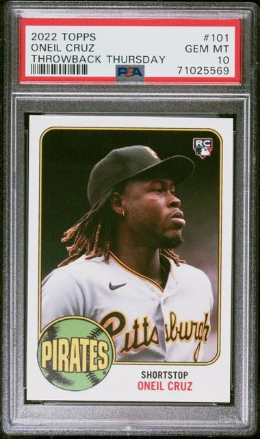 2022 Topps Oneil Cruz Throwback Thursday #101 card image