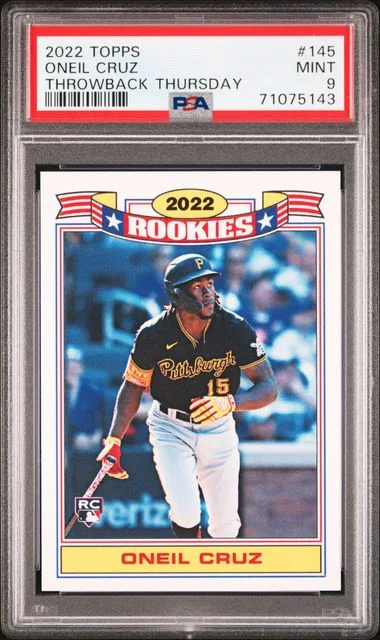 2022 Topps Oneil Cruz Throwback Thursday #145 card image