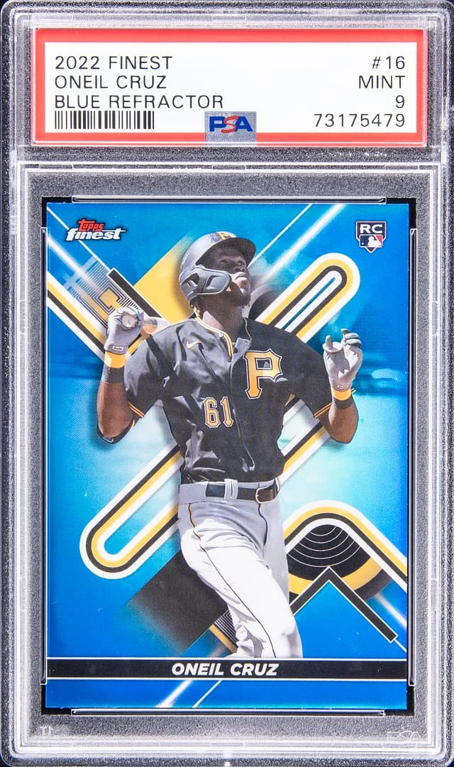 2022 Topps Oneil Cruz Blue Refractor #16 card image