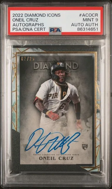 2022 Topps Oneil Cruz Diamond Icons Autographs #ACOCR card image