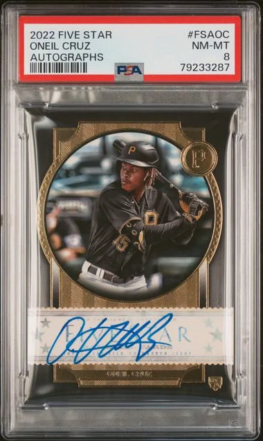 2022 Topps Oneil Cruz Five Star Autographs #FSAOC card image
