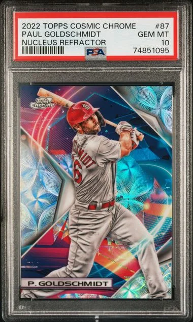 2022 Topps Paul Goldschmidt Cosmic Chrome Nucleus Refractor #87 card image